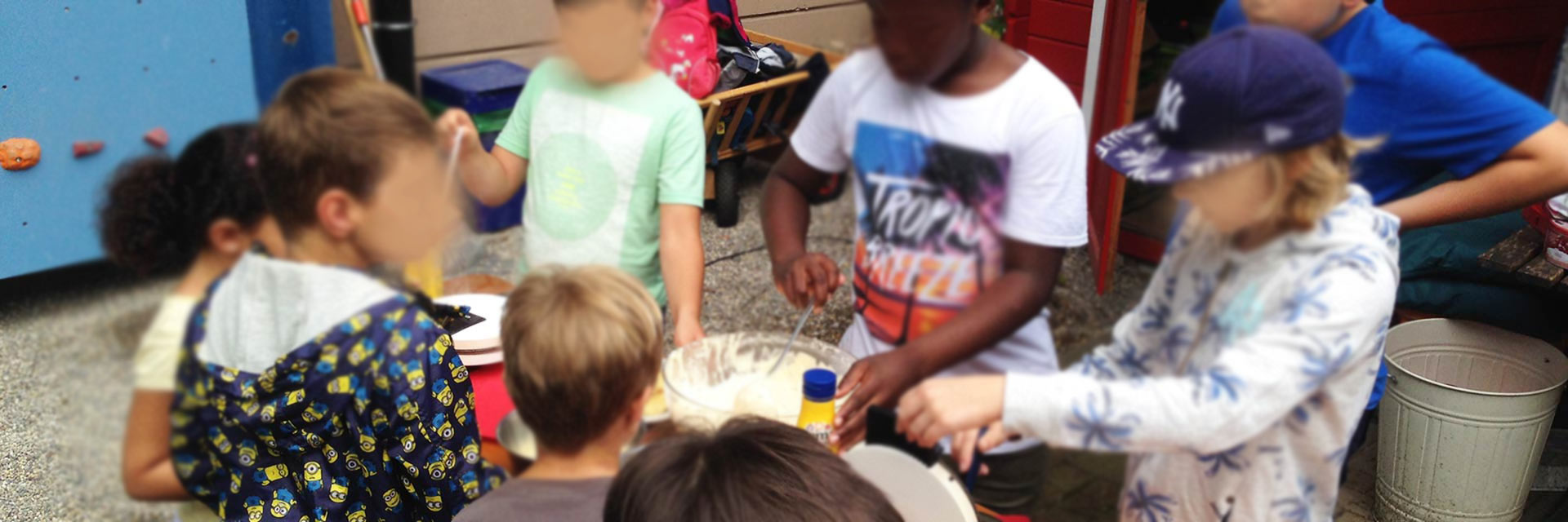 Turnseeschule Schulgarten Waffeln backen 